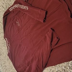 Vineyard vines Marron ls top